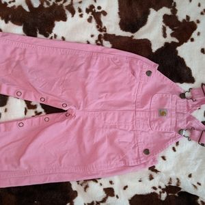PINK CARHARTT OVERALLS